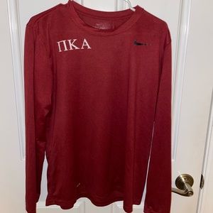 Nike Long Sleeve Pi Kappa Alpha (Pike) Tee | DriFit | Size Medium